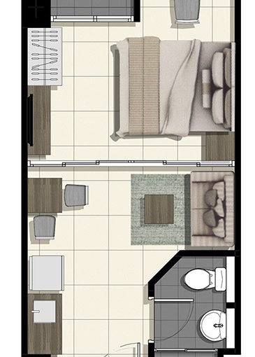 1 bedroom condo for sale at Notting Hill Bearing Sukhumvit 107. 27 sqm unit in Bangkok. Contact BACH Bangkok for more information.