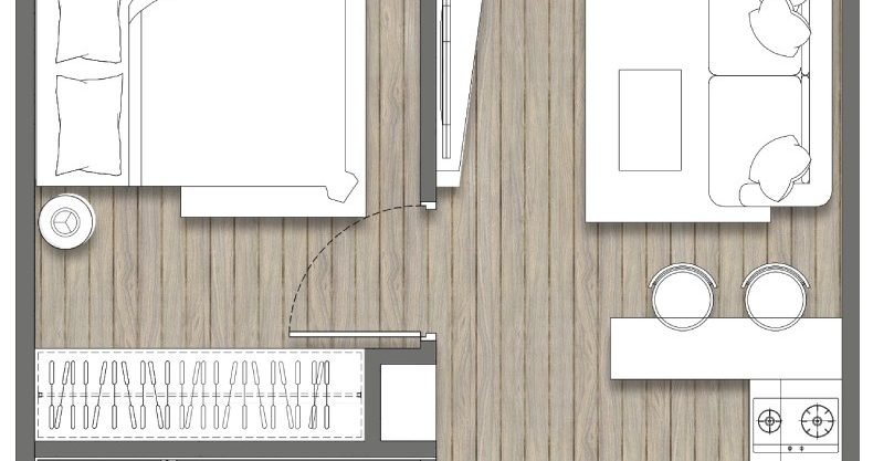 1 bedroom condo for sale at Zelle Rattanathibet. 31.49 sqm unit in Bangkok. Contact BACH Bangkok for more information.