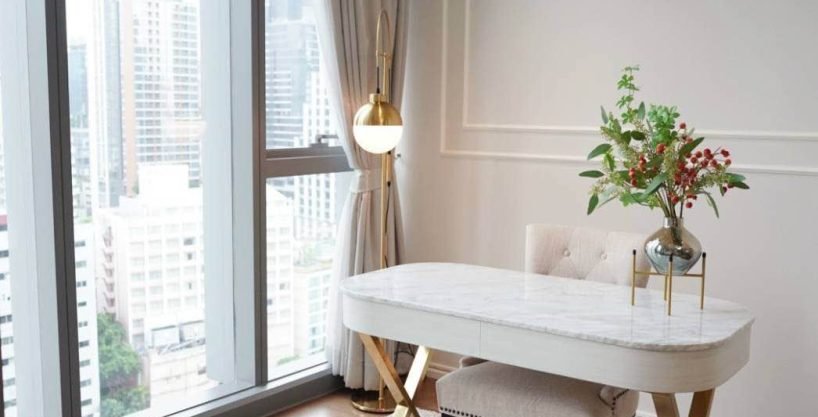 2 bedroom condo for rent at Kraam Sukhumvit 26. 110 sqm unit in Bangkok. Contact BACH Bangkok for more information.