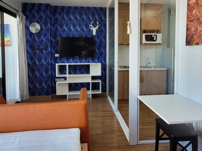 1 bedroom condo for rent at Ideo Mix Sukhumvit 103. 24 sqm unit in Bangkok. Contact BACH Bangkok for more information.