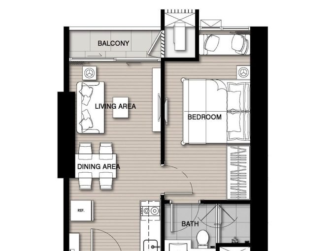 1 bedroom condo for rent at Whizdom Essence. 35 sqm unit in Bangkok. Contact BACH Bangkok for more information.