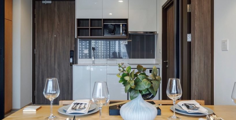 2 bedroom condo for rent at Ideo Mobi Asoke. 61 sqm unit in Bangkok. Contact BACH Bangkok for more information.