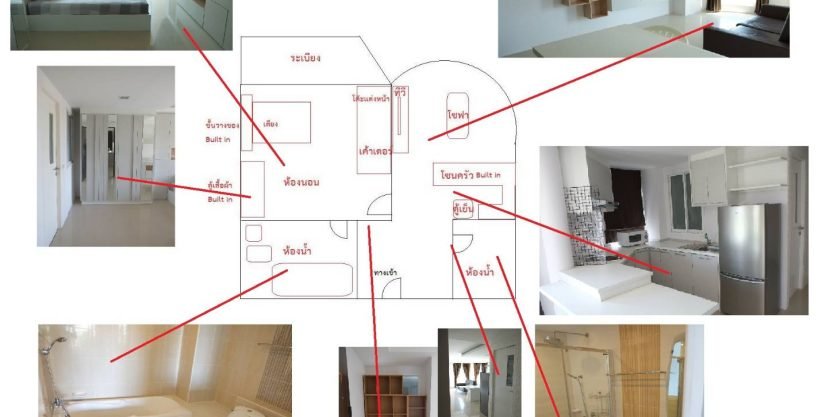 1 bedroom condo for rent at Champs Elysees Avenue. 62 sqm unit in Bangkok. Contact BACH Bangkok for more information.