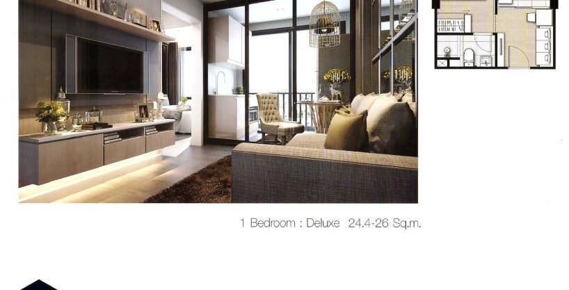 1 bedroom condo for rent at Kensington Kaset Campus. 25.39 sqm unit in Bangkok