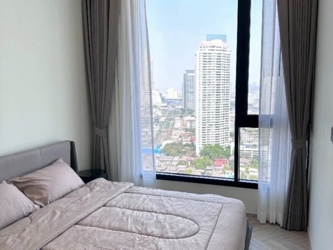 2 bedroom condo for rent at Chapter Charoennakorn-Riverside. 68.6 sqm unit in Bangkok. Contact BACH Bangkok for more information.