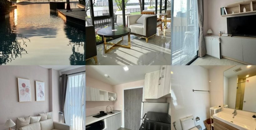 1 bedroom condo for rent at Metro Luxe Riverfront Rattanathibet. 29.06 sqm unit in Bangkok. Contact BACH Bangkok for more information.
