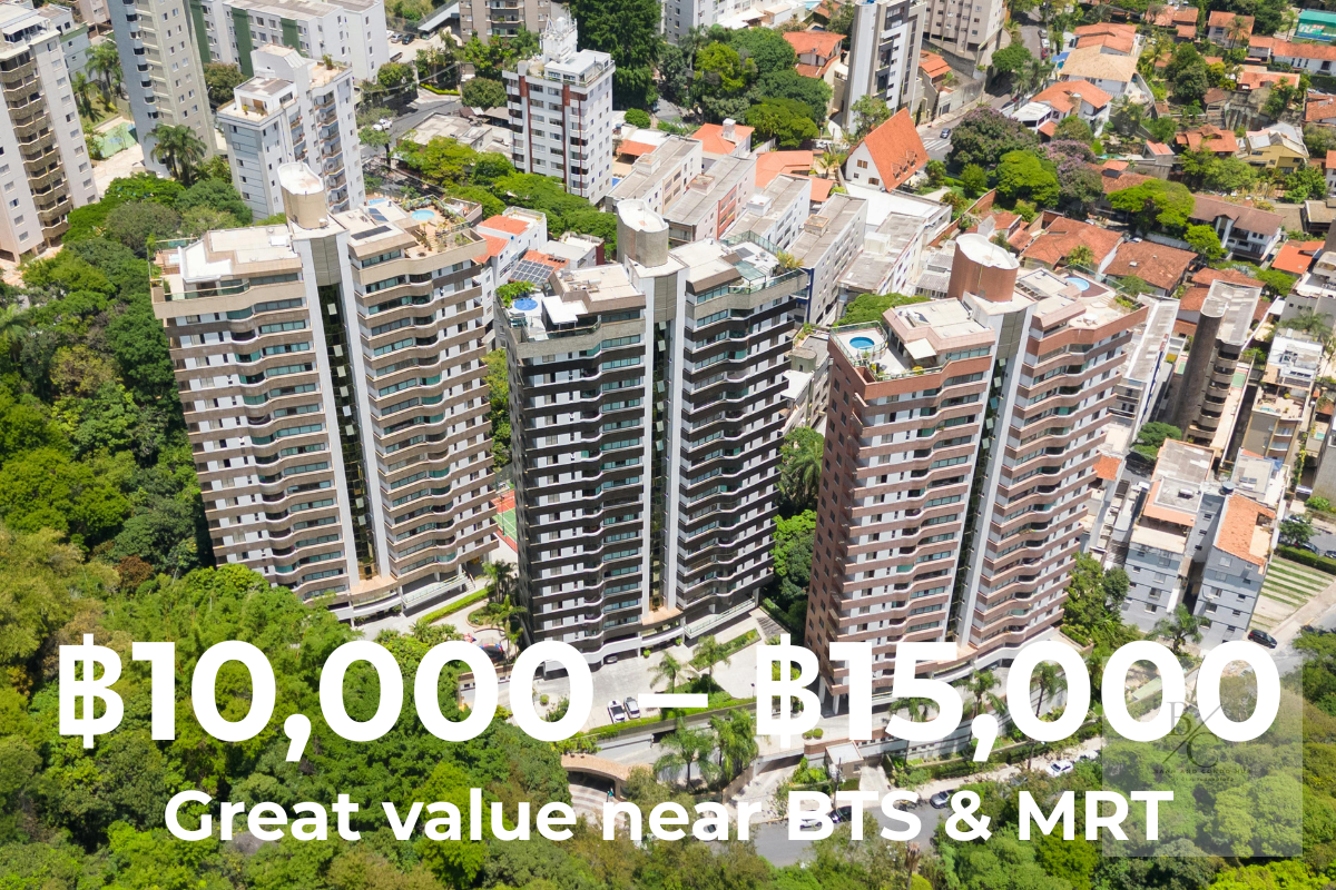 Condos for rent from 10000 to 15000 baht in Bangkok