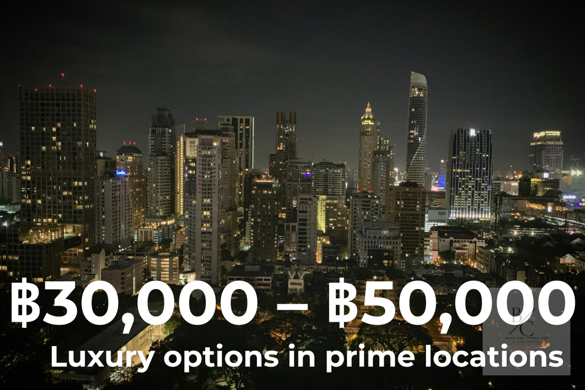 Luxury condos for rent in Bangkok from 30000 to 50000 baht near BTS stations